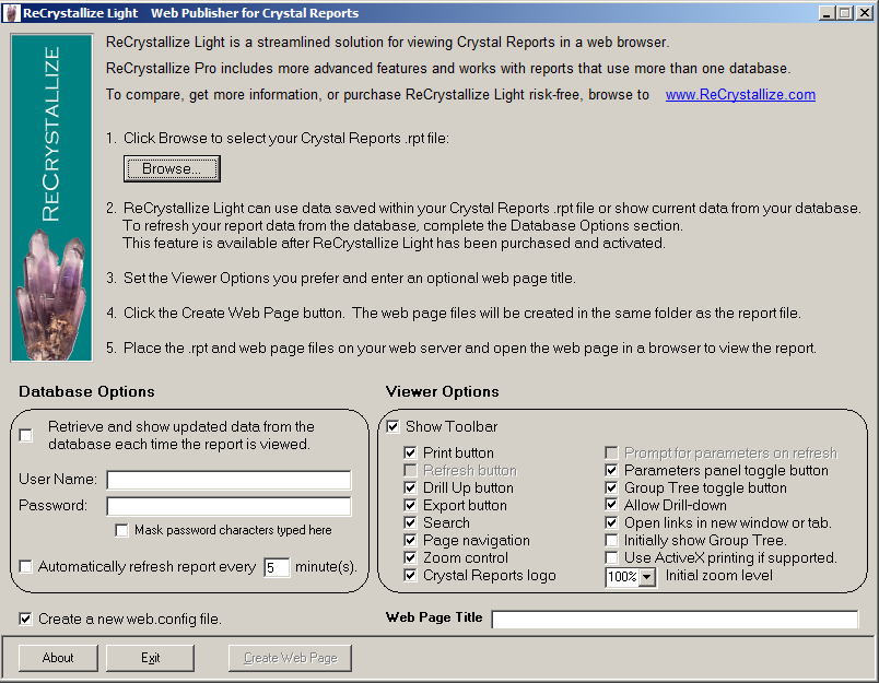 Microsoft crystal reports free version